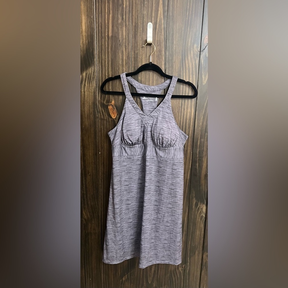 Gray Athletic Racer Dress-Size:Large